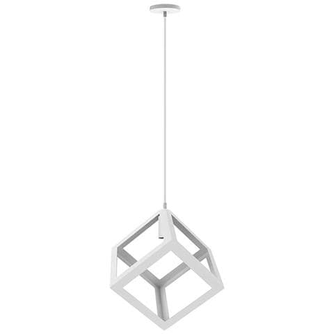 Lampadario Da Soffitto A Sospensione A Forma Cubo 3d Portalampada E27 - Foto 2