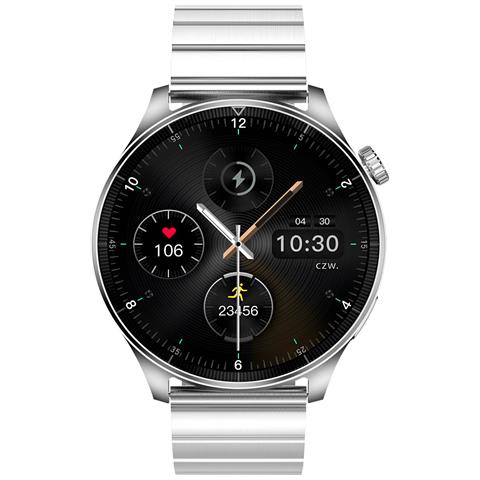 Smartwatch Da Uomo Chiamate Monitoraggio Sport E Salute Grand 2, Argento - Foto 2