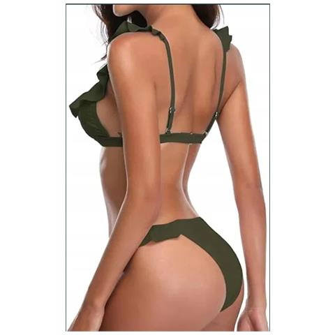 Bikini Shekini In Verde Militare, Taglia M - Foto 2