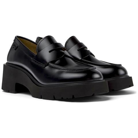 Milah Loafers Mocassino Pelle Di Mucca Scarpe Donna Nero Eu 36, K201425-002 - Foto 1