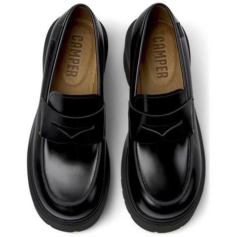 Milah Loafers Mocassino Pelle Di Mucca Scarpe Donna Nero Eu 36, K201425-002 - Foto 3