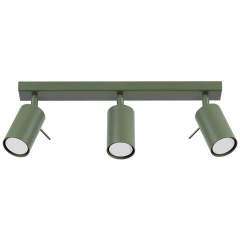 Lampada Da Soffitto Ring 3l Verde Oliva Sl. 1502 - Moderno Lampada Da Soffitto Verde Oliva 17x45x6 Cm - Foto 1