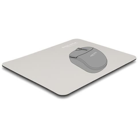 Mouse pad grigio 220 x 180 mm rivestimento in vetro - Foto 3