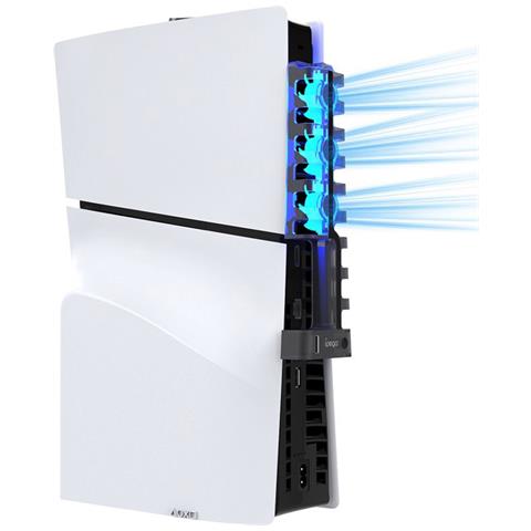 Ventola Di Raffreddamento Per Ps5 Slim Con Rgb, Nero - Foto 5