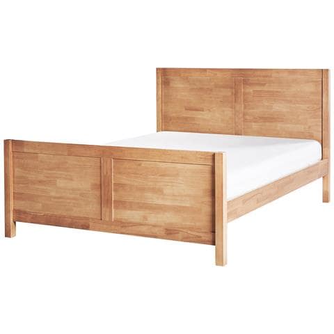 Letto Legno Champagnat 140 X 200 Cm Marrone Chiaro - Foto 2