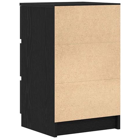 Comodini con 3 Cassetti 2 pz Nero 39x35x65 cm - Foto 9