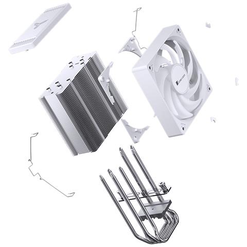 CR-1000 EVO Processore Raffreddatore d'aria 12 cm Bianco 1 pz - Foto 2