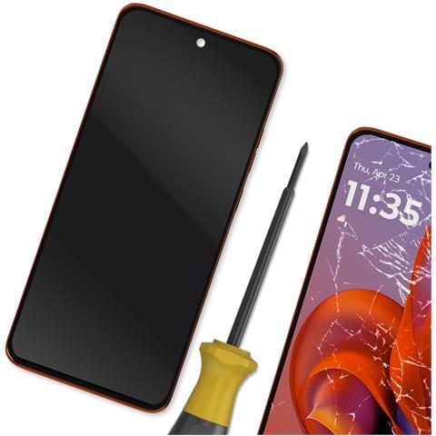 Schermo Edge 50 Neo Lcd + Vetro Touch + Telaio Originale, Rosso - Foto 4
