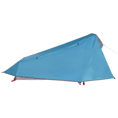 Tenda da Campeggio a Tunnel per 1 Persona Blu Impermeabile - Foto 8