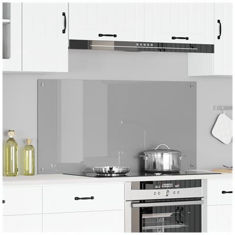 Schienale cucina Grigio chiaro 120x60x0,6 cm in vetro temperato - Foto 2