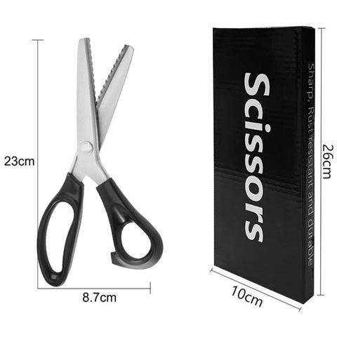 Forbici Professionali Da Sarto Per Tessuti Con Denti Ad Arco 7 Mm - Foto 6