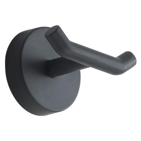 Appendiabiti Doppio Da Muro In Acciaio Inox Cromall 2326 Serie Eros Nero Matt - Foto 1