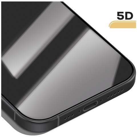 Vetro Temperato Per Iphone 17 Antishock Ultra Resistente, Nero Trasparente - Foto 2