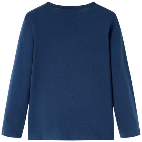 Maglietta da Bambina a Maniche Lunghe Blu Marino 104 - Foto 2