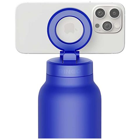 Borraccia Da 710 Ml Con Supporto Magnetico Per Smartphone Compatibile Magsafe, Blu - Foto 2