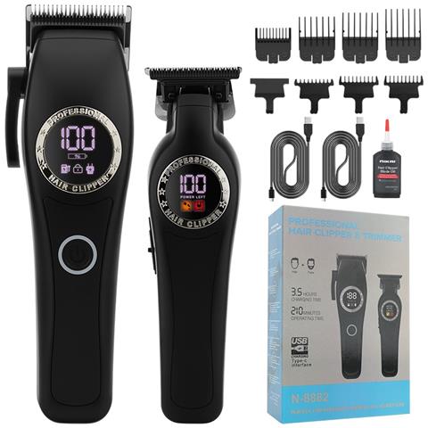 Set Tagliacapelli Professionale Cordless - Rifinitore E Dettagliatore Ad Alta Potenza - Foto 1