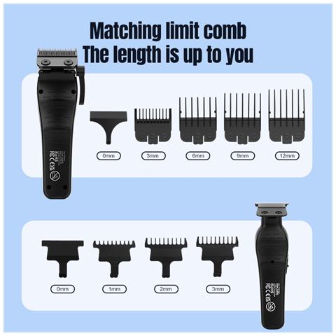 Set Tagliacapelli Professionale Cordless - Rifinitore E Dettagliatore Ad Alta Potenza - Foto 7