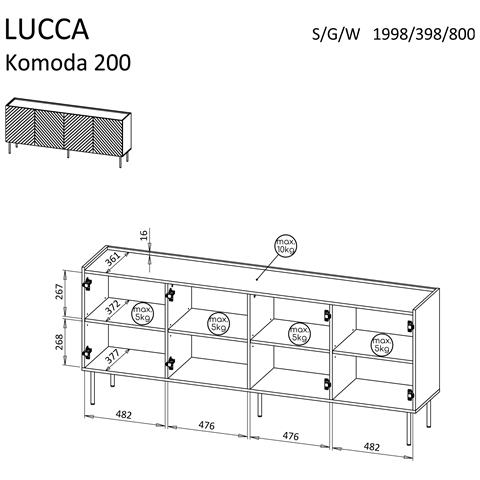 LUCCA 490353 cassettiera - Foto 4