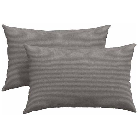 Cuscini da Divano 2 pcs Grigio chiaro 50 x 30 cm - Foto 1