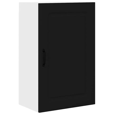 Pensile cucina con porta Nero 50 x 31 x 80 cm Legno multistrato - Foto 1