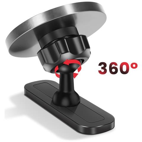 Supporto Magnetico Magsafe Per Iphone 12-17 6 Magneti Rotante A 360°, Nero - Foto 2