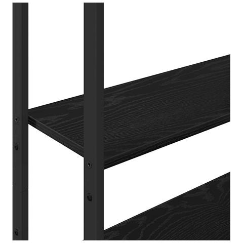 Armadio per Libri Rovere Nero 60 x 24 x 161 cm - Foto 9