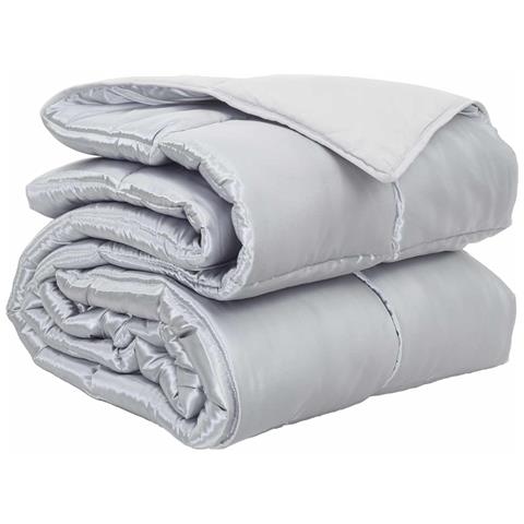 Piumone Completo Annuale Argento 200 x 155 cm Satin e Micropile - Foto 1