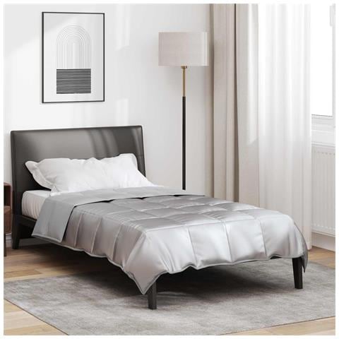 Piumone Completo Annuale Argento 200 x 155 cm Satin e Micropile - Foto 2