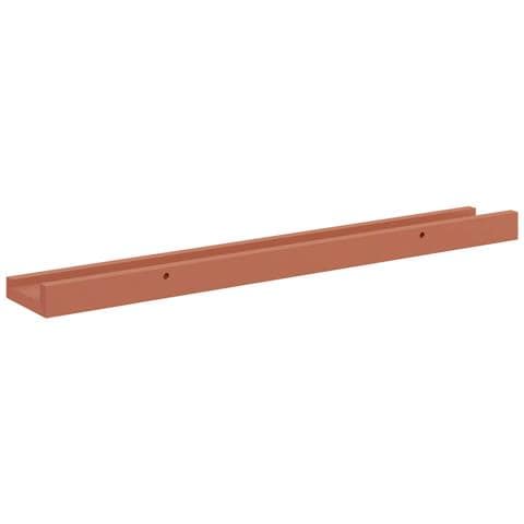Scaffale da parete 2 pcs Rosso 60 x 9 x 3 cm Legno multistrato - Foto 9