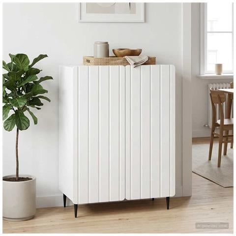 Credenza Bianco 66 x 34,5 x 92 cm Legno ingegnerizzato - Foto 2
