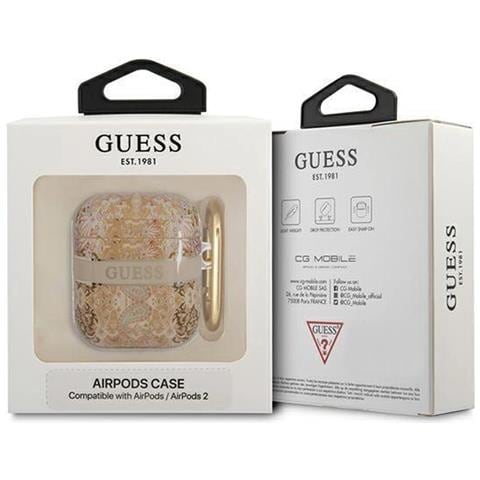 Indossa Gua2hhhfld Airpods Custodia Oro /colore Oro Collezione Paisley Strap - Foto 2