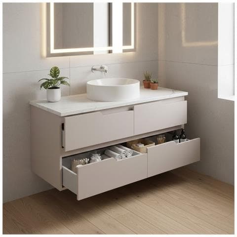 Set di mobili da bagno, 60,4 cm, 2 pezzi, Marrone scuro, Frontali in MDF di alta qualità, Mobili da bagno, Armadio altoMobilesottolavabo - Foto 2