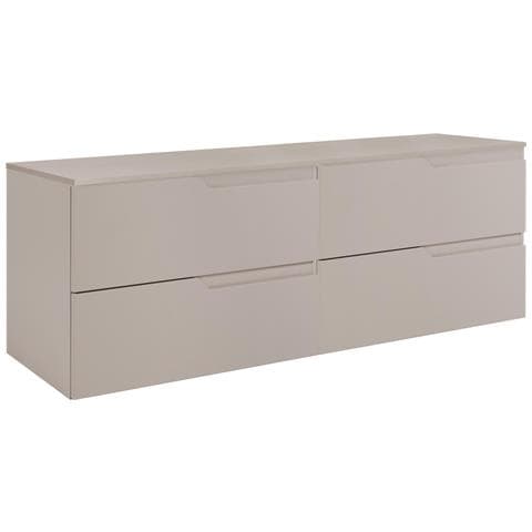 Set di mobili da bagno, 60,4 cm, 2 pezzi, Marrone scuro, Frontali in MDF di alta qualità, Mobili da bagno, Armadio altoMobilesottolavabo - Foto 1