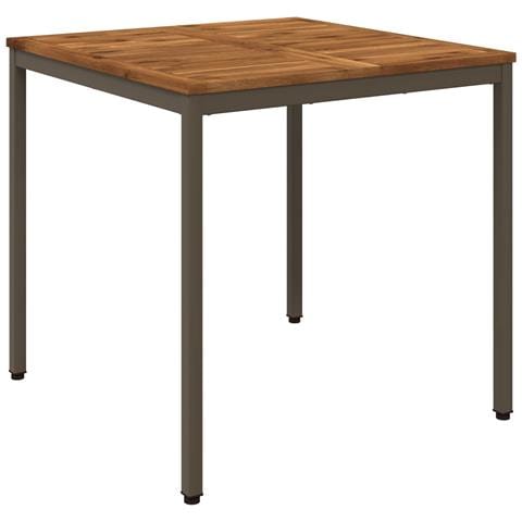 Tavolo da cena da giardino Naturale e Caffè 80 x 80,5 x 75 cm - Foto 1