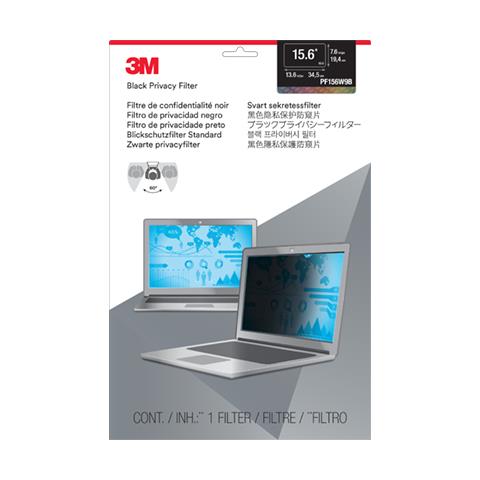 Pf15.6w Privacy Filter Black For 15.6in / 39.6 Cm / 16:9 - Foto 1