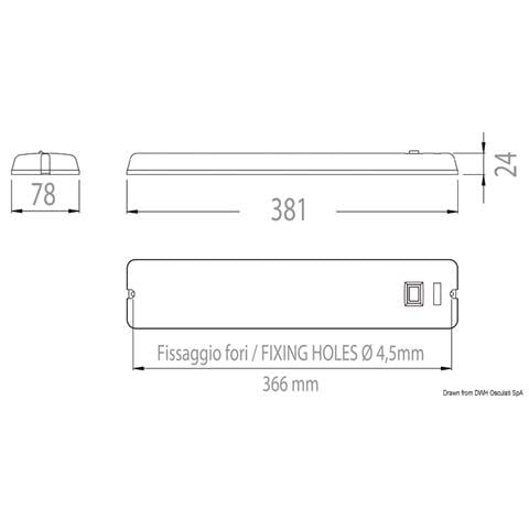 Plafoniera led 24 Volt 3 Watt - Foto 1