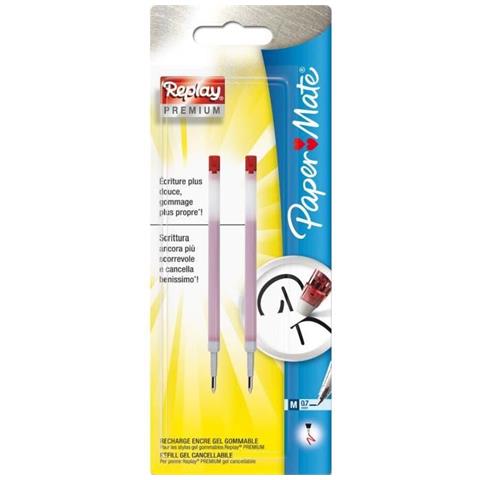 conf. 2 refill Replay PREMIUM MPaperMate 0.7 rosso 1901345 - Foto 1
