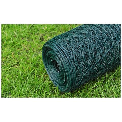 Recinzione in Rete per Pollaio Rivestita in PVC 25x1 m Verde - Foto 2