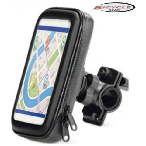 BORSA PORTA SMARTPHONE CELLULARE NAVIGATORE GANCIO PER BICI COVER IMPERMABILE