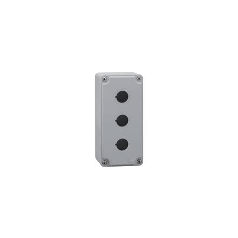 Custodia In Metallo Grigio Ip67 Per 3 Pulsanti Lpzm3a8 - Foto 1
