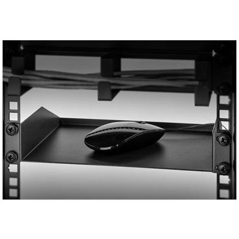 10 Pollici Ripiano Porta Apparecchi Per Armadio Rack 1 U Adatto Per Profondità Armadio: Da 300 Mm - Foto 1