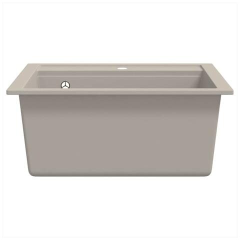 Lavello da Cucina in Granito Vasca Singola Beige - Foto 8