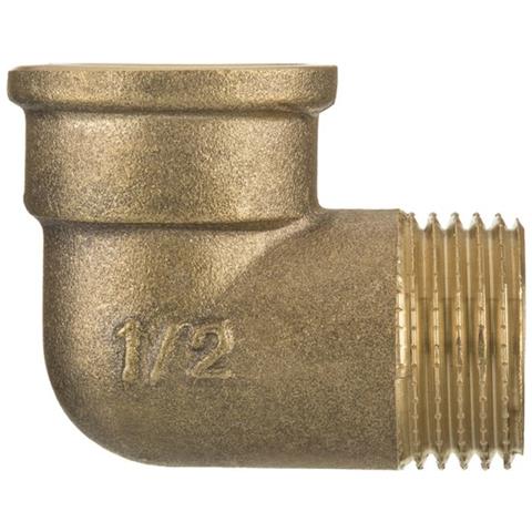 34 piùe Bsp Raccordo Filettato A Gomito Maschio X Brass Femminile Screwed Raccordi Ghisa - Foto 1