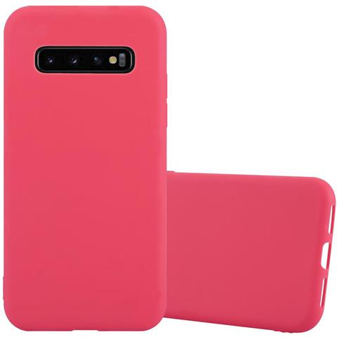 Custodia Compatibile Con Samsung Galaxy S10 In Candy Rosso - Coperchio Protettivo In Silicone Tpu Flessibile - Foto 2