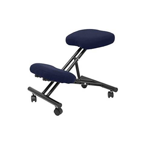 Modello Mahora - sgabello Da Ufficio Ergonomico Fisso, Regolabile In Diverse Posizioni E Con Ruote - seduta In Tessuto Bali (con Ginocchiera)  - Foto 1