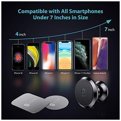 Car Phone Holder - Telefono Supporto Magnetico Ruotabile Di 360 Car Phone Mount Sticky Magnetica Car Monti Cruscotto Basamento Del Telefono Culla Per Iphonexs Xs Max Xr 8 7 6 Samsung S10 Huawei Sony Gps Xiaomi - Foto 2