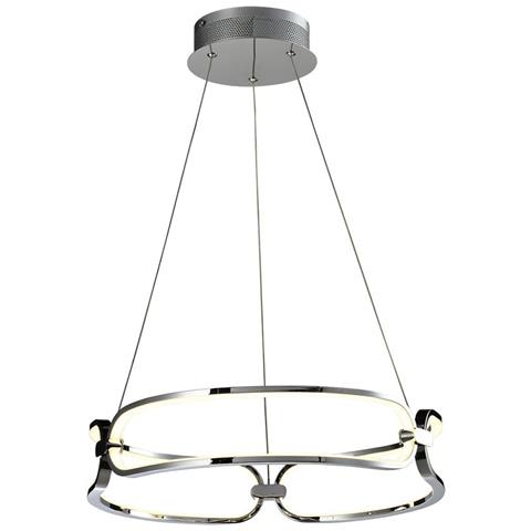 Lampada A Sospensione A Led Integrata, Cromata - Foto 7