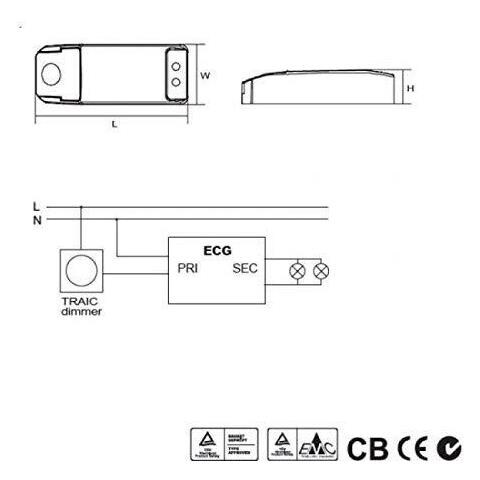 12v Ac 0 - 105w Senza Trasformatore Di Rumore Nessun Led Sfarfallio Driver Led Dimmerabili Alimentatore Mr16 Gu5.3 Led Alogena - Foto 4