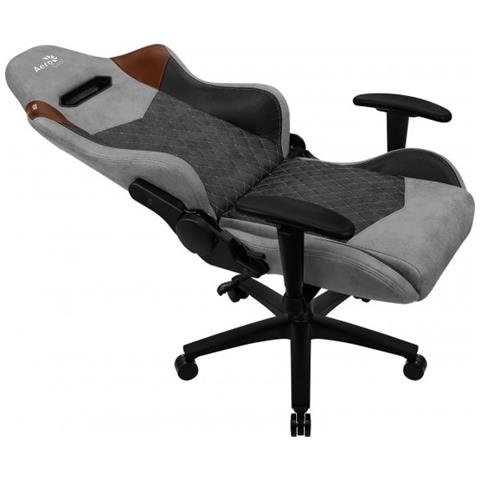 DUKE AeroSuede Sedia per gaming universale Nero, Marrone, Grigio - Foto 1