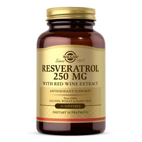 , Resveratrolo Con Estratto Di Vino Rosso, 250 Mg, 30 Capsule Molli - Foto 1